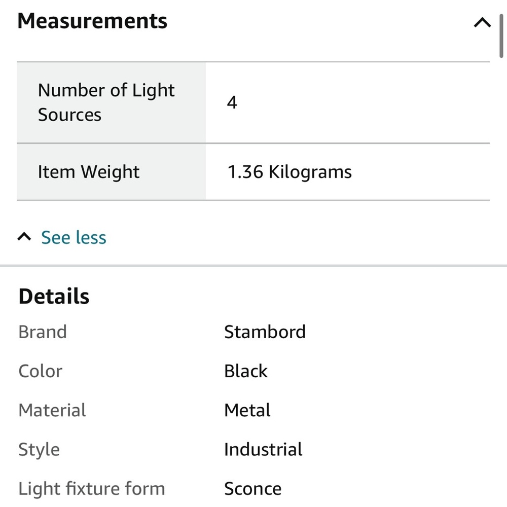 4-Light Vanity Light Fixture - Picture 4 of 16